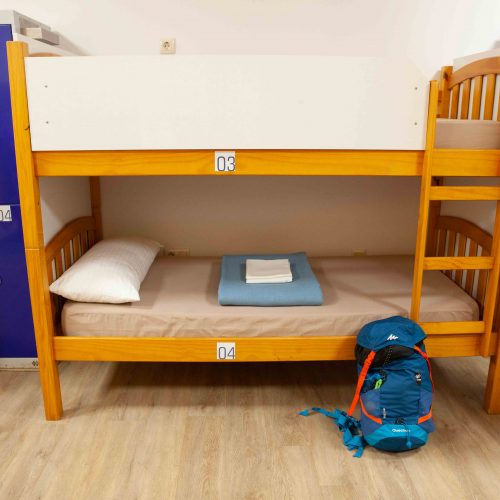 habitación albergue en el Camino de Santiago