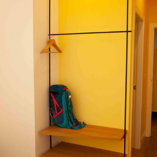 Armarios para guardar tus pertenencias en Albergue O Burgo