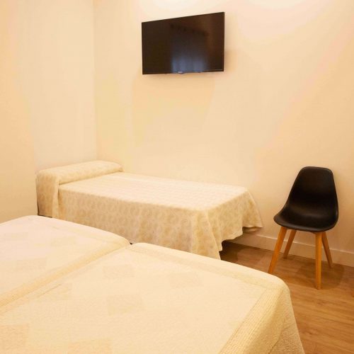 habitación de la pensión en O Pedrouzo